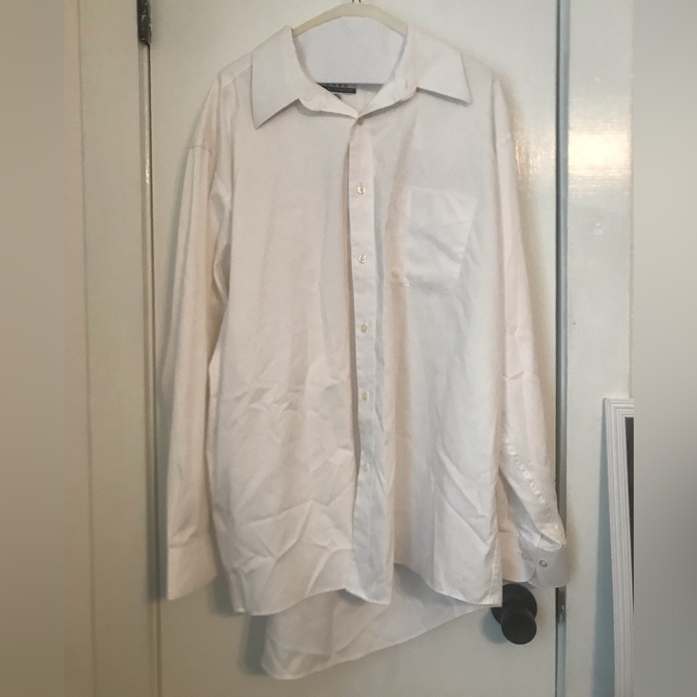 Mens long sleeved dress white shirt ENRO ULTRA POPLIN